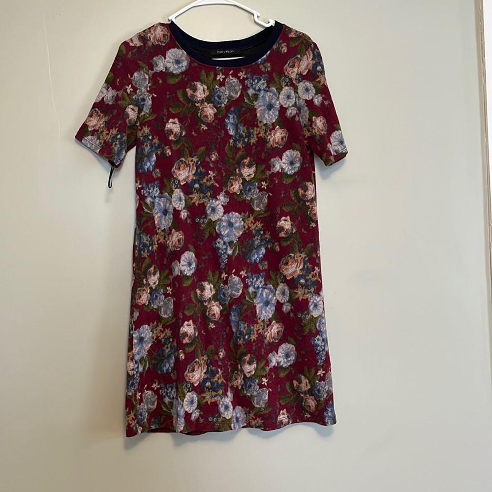 Felt floral patterned dress